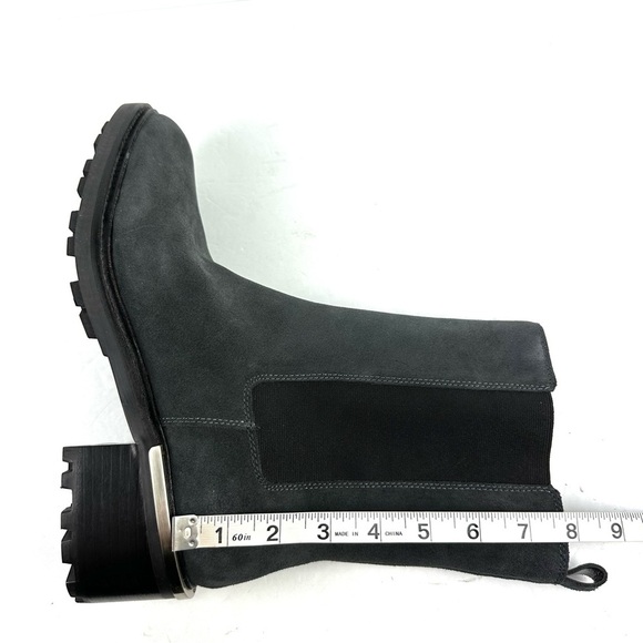 Vince Camuto Kourtly Boots 9.5 Gray Blue Suede Zip Up Bootie 41 Brand New - Picture 10 of 12